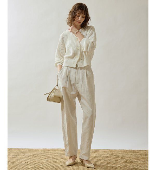 Drawing Numbers「【Drawing Numbers】コットンリネンデニムカーゴパンツ」|チノ|