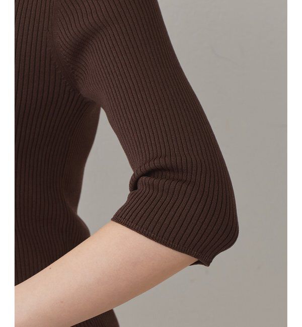 Drawing Numbers「【Drawing Numbers】リブハーフスリーブニット」|ニット・セーター|