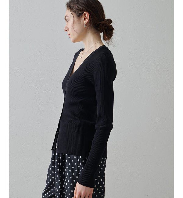 Drawing Numbers「【Drawing Numbers】リブVネックカーディガン」|ニット・セーター|