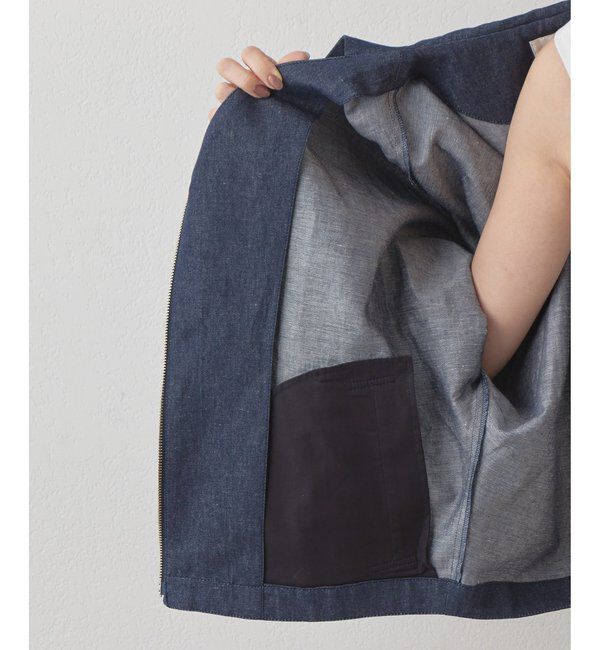 Drawing Numbers「【Drawing Numbers】コットンリネンデニムセーラージャケット」|その他|