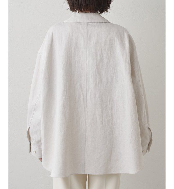 Drawing Numbers「【Drawing Numbers】コットンリネンデニムシャツ」|シャツ・ブラウス|