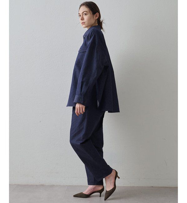 Drawing Numbers「【Drawing Numbers】コットンリネンデニムシャツ」|シャツ・ブラウス|