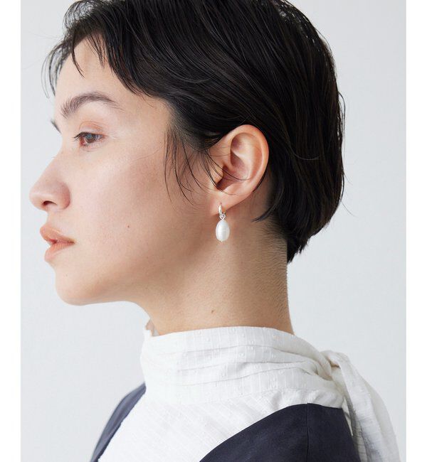 THE PAUSE「【THE PAUSE】パールドロップピアス」|リング|