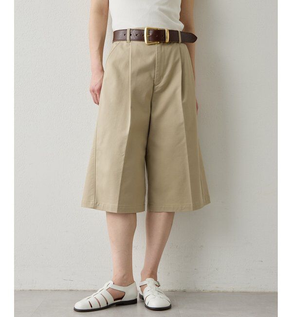 THE PAUSE「【THE PAUSE】タックハーフパンツ」|チノ|
