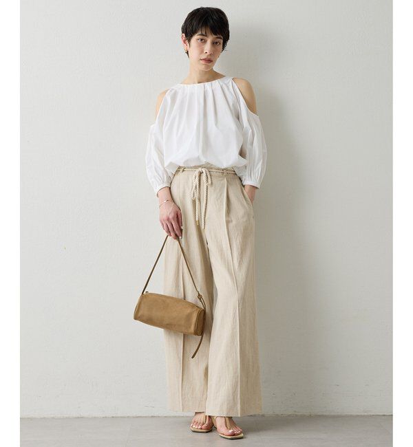 THE PAUSE「【THE PAUSE】ロープベルトパンツ」|チノ|