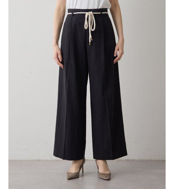 THE PAUSE「【THE PAUSE】ロープベルトパンツ」|チノ|