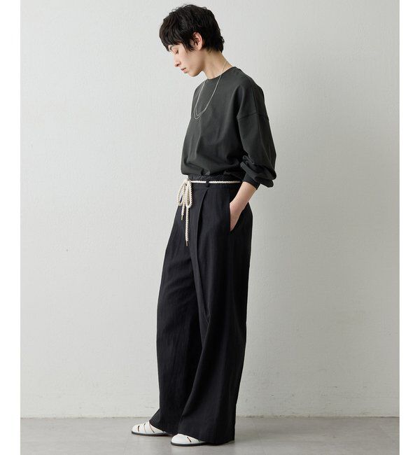 THE PAUSE「【THE PAUSE】ロープベルトパンツ」|チノ|