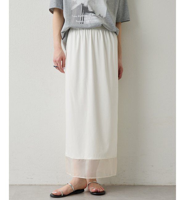 THE PAUSE「【THE PAUSE】シアーヘムタイトスカート」|スカート|