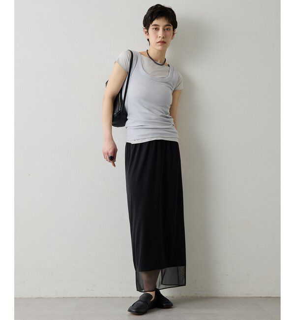 THE PAUSE「【THE PAUSE】シアーヘムタイトスカート」|スカート|