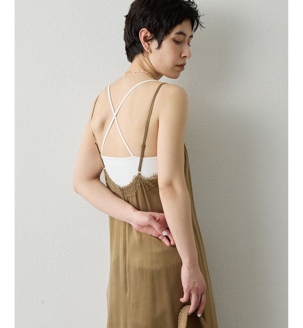 THE PAUSE「【THE PAUSE】バッククロスキャミ」|Tシャツ・カットソー|