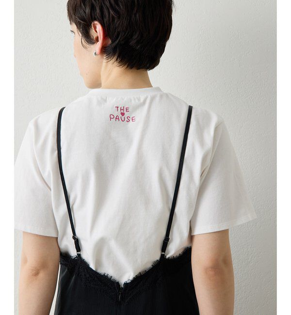 THE PAUSE「【THE PAUSE】シシュウTシャツ」|Tシャツ・カットソー|