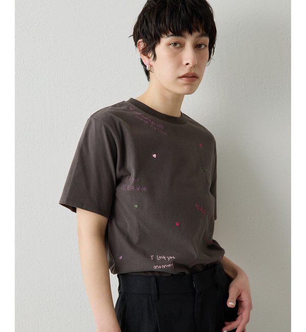 THE PAUSE「【THE PAUSE】シシュウTシャツ」|Tシャツ・カットソー|
