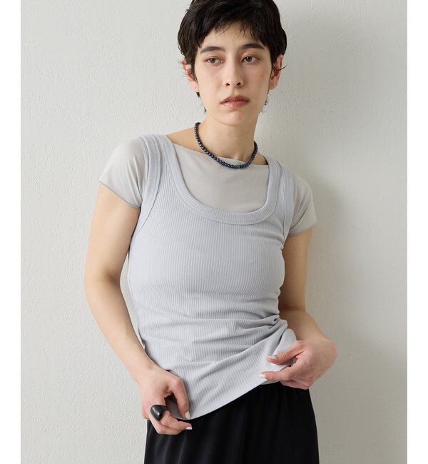 THE PAUSE「【THE PAUSE】タンクSET Tシャツ」|Tシャツ・カットソー|ブルー