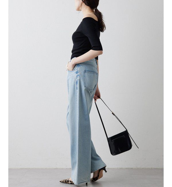 THE PAUSE「【THE PAUSE】オフショルハーフスリーブプルオーバー」|ニット・セーター|