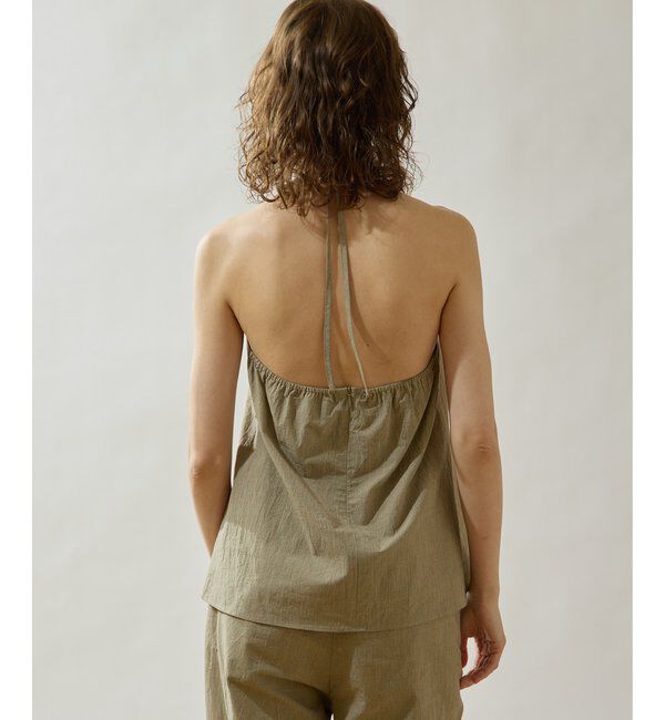 Drawing Numbers「【Drawing Numbers】オーガニックコットンホルターキャミソール」|シャツ・ブラウス|