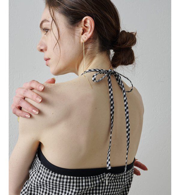 Drawing Numbers「【Drawing Numbers】オーガニックコットンホルターキャミソール」|シャツ・ブラウス|