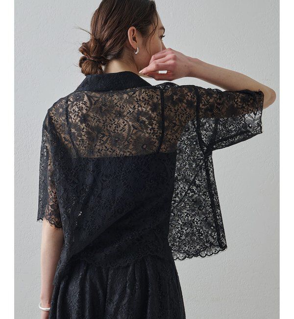 Drawing Numbers「【Drawing Numbers】リネンリバーレースブラウス」|シャツ・ブラウス|