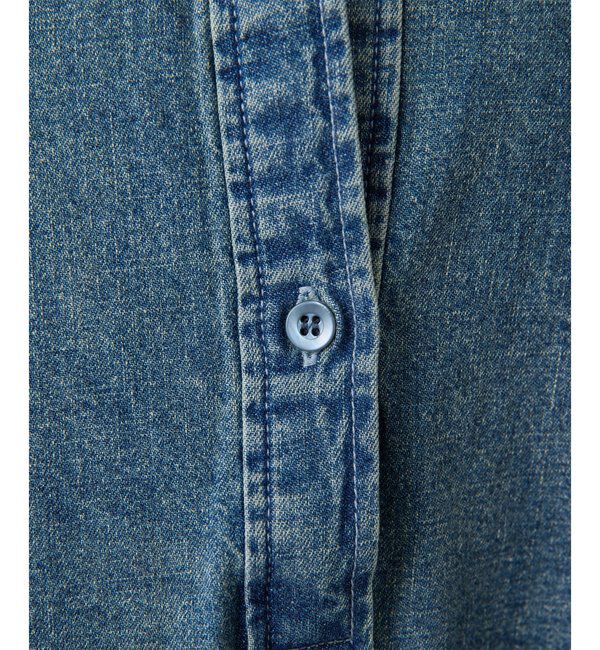  「DENIM刺繍チュニックシャツ」|シャツ・ブラウス|