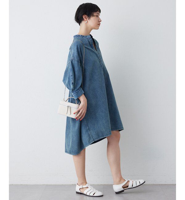  「DENIM刺繍チュニックシャツ」|シャツ・ブラウス|