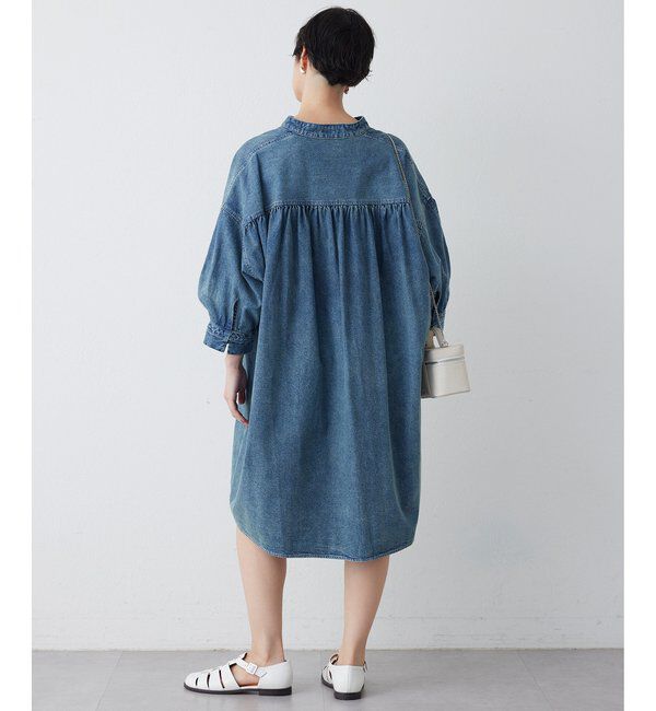  「DENIM刺繍チュニックシャツ」|シャツ・ブラウス|