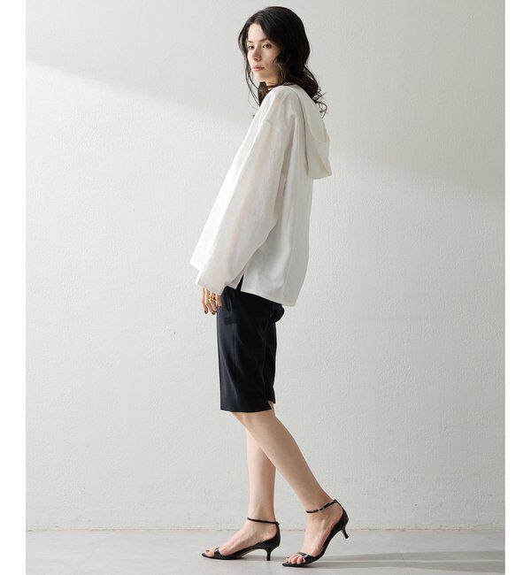  「リネンフードプルオーバー」|シャツ・ブラウス|