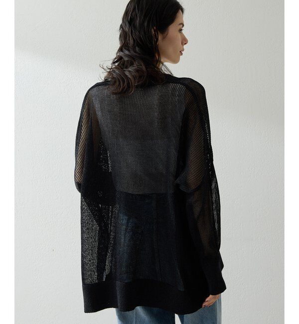  「メッシュニットカーディガン」|ニット・セーター|