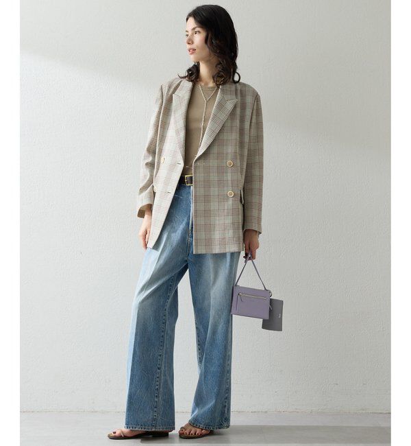  「コットンチェックテーラージャケット」|テーラードジャケット|
