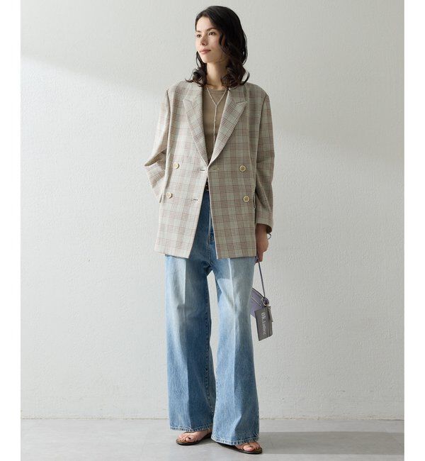  「コットンチェックテーラージャケット」|テーラードジャケット|