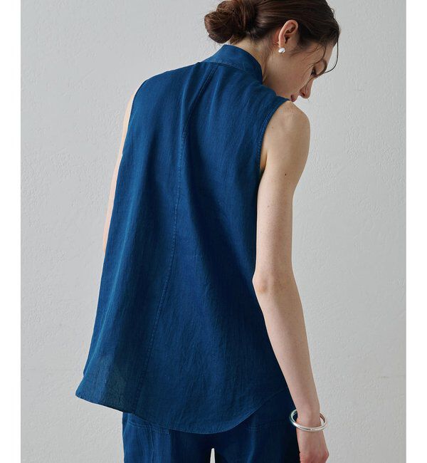 Drawing Numbers「【Drawing Numbers】ソフトデニムボウタイブラウス」|シャツ・ブラウス|