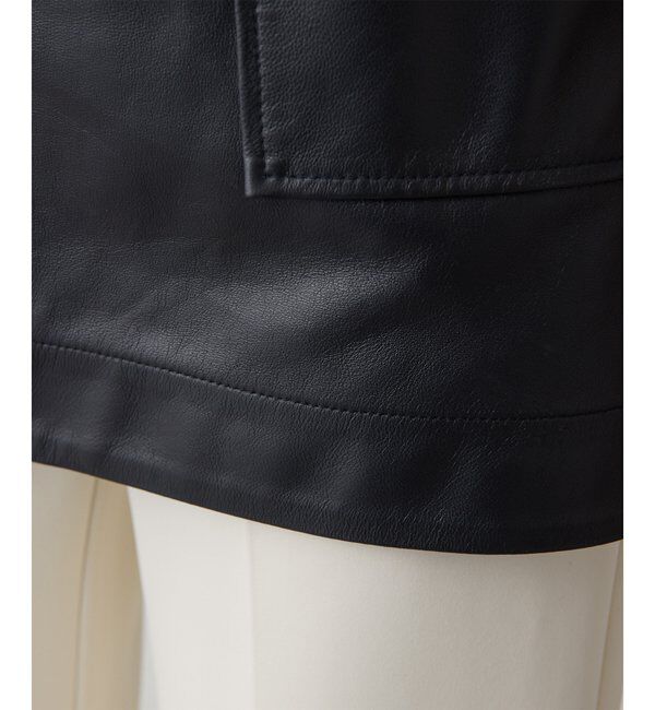  「レザーエプロンワンピース」|ワンピース|