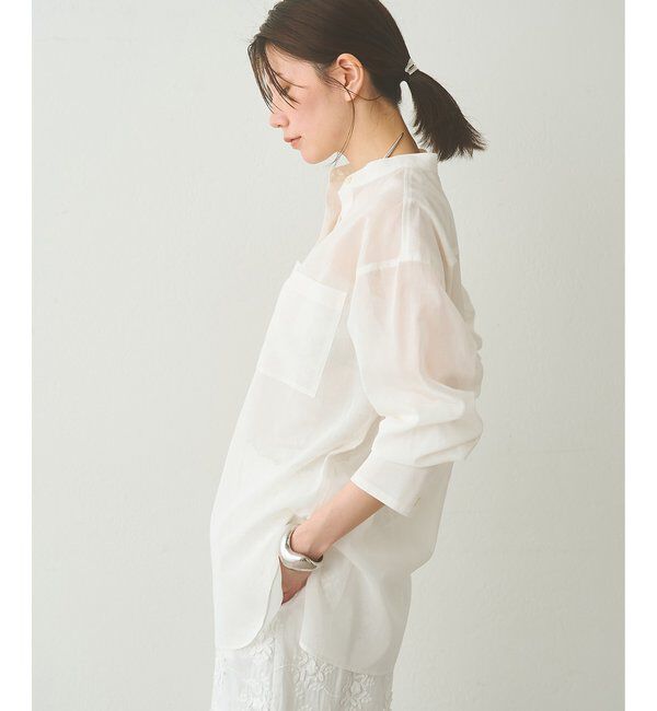  「オーガンジーシャツ」|シャツ・ブラウス|