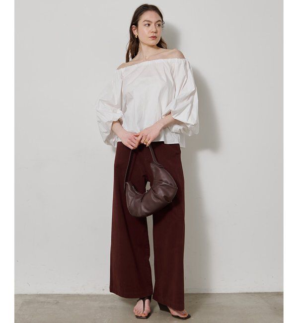  「タイプライターオフショルブラウス」|シャツ・ブラウス|