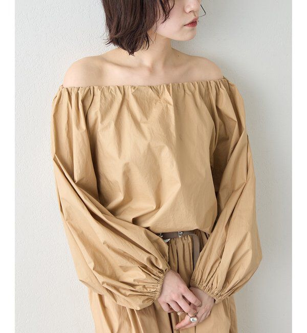  「タイプライターオフショルブラウス」|シャツ・ブラウス|