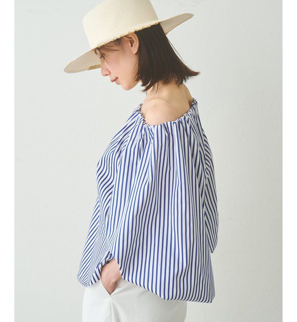  「タイプライターオフショルブラウス」|シャツ・ブラウス|