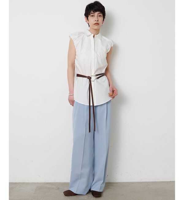 THE PAUSE「＜WEB限定＞【THE PAUSE】タックパンツ」|チノ|