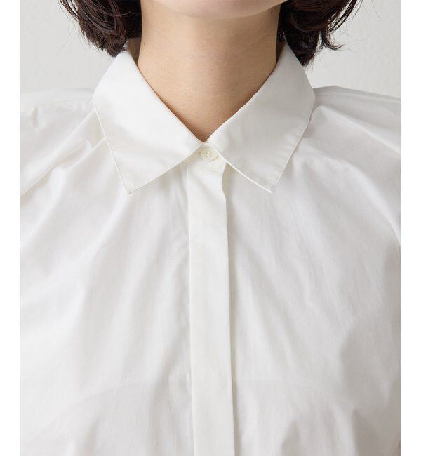 THE PAUSE「【THE PAUSE】袖ギャザーノースリーブシャツ」|シャツ・ブラウス|