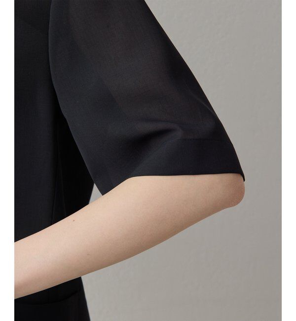 THE PAUSE「【THE PAUSE】シアーハーフスリーブジャケット」|テーラードジャケット|