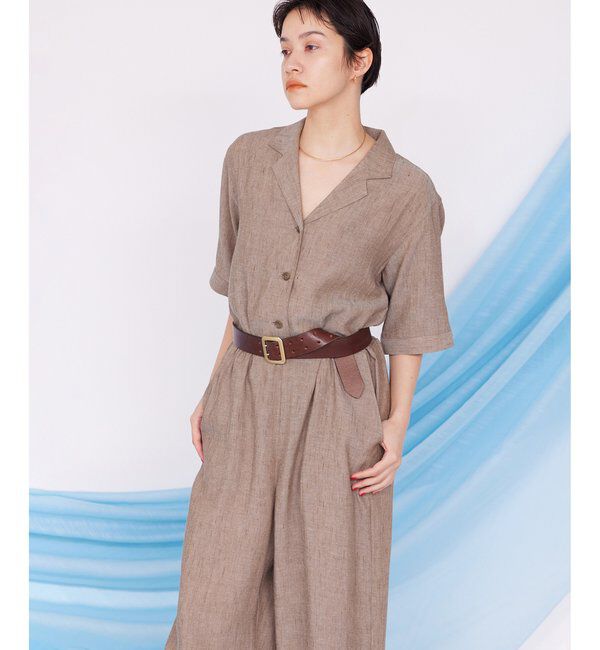 THE PAUSE「【THE PAUSE】リネン混カイキンジャンプスーツ」|ワンピース|