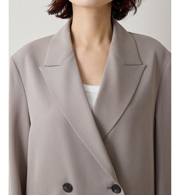  「ツイルダブルブレストジャケット」|テーラードジャケット|
