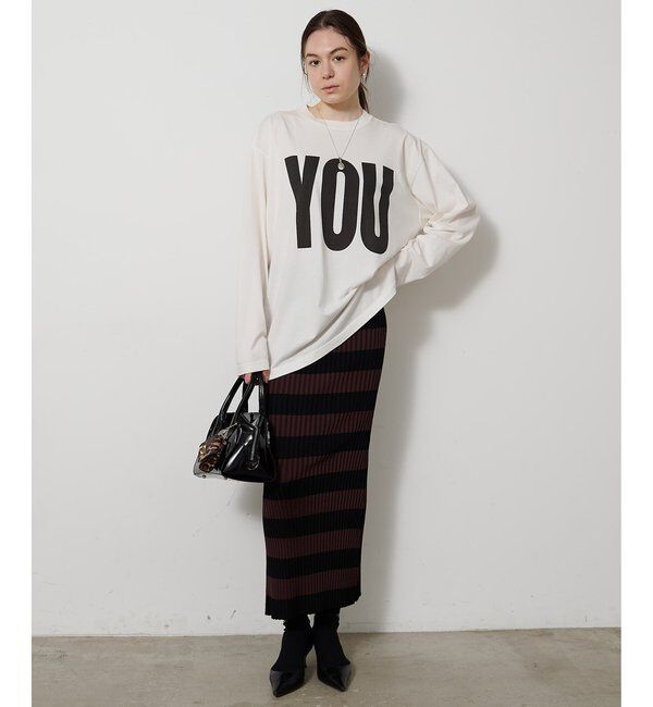  「【KATHARINE HAMNETT】別注YOU ロングスリーブTシャツ」|Tシャツ・カットソー|
