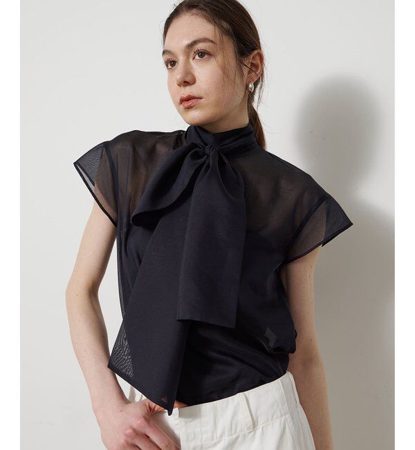 Drawing Numbers「シアーボウタイブラウス」|シャツ・ブラウス|