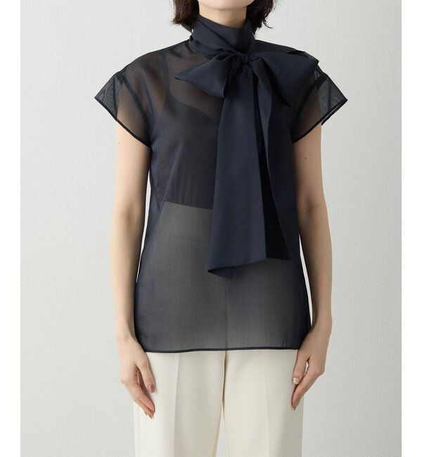 Drawing Numbers「シアーボウタイブラウス」|シャツ・ブラウス|