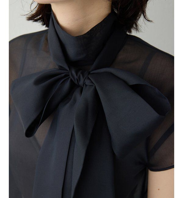 Drawing Numbers「シアーボウタイブラウス」|シャツ・ブラウス|