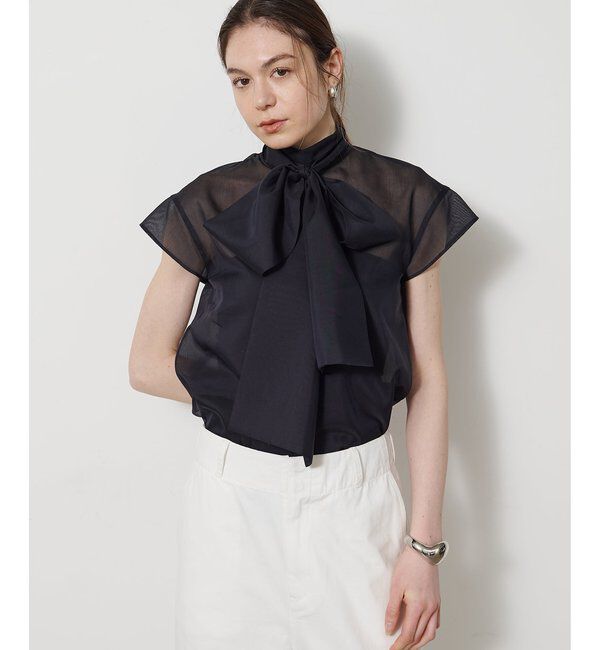 Drawing Numbers「シアーボウタイブラウス」|シャツ・ブラウス|