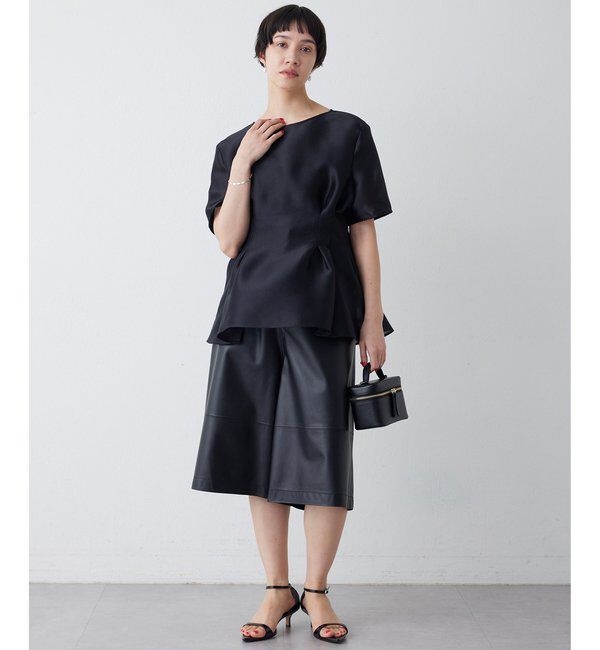  「《4/2追加スタート》【インフルエンサーコラボ】オーガンジーペプラムブラウス」|シャツ・ブラウス|