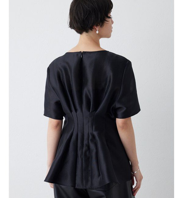  「《4/2追加スタート》【インフルエンサーコラボ】オーガンジーペプラムブラウス」|シャツ・ブラウス|