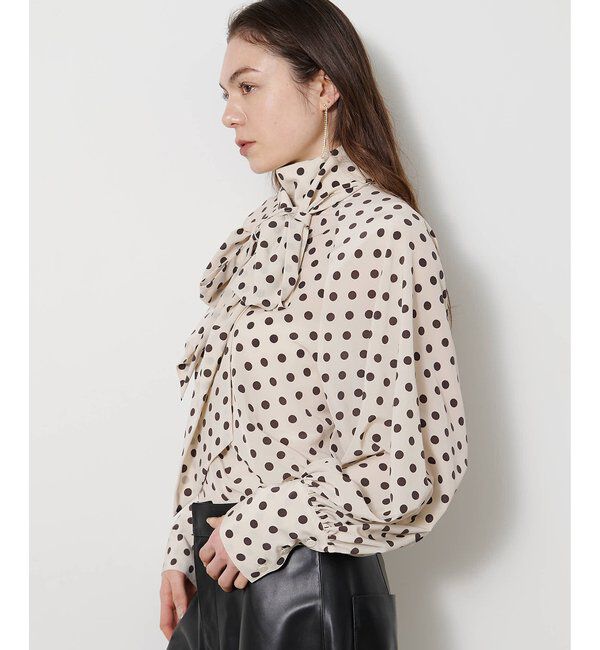  「ドットボウタイブラウス」|シャツ・ブラウス|