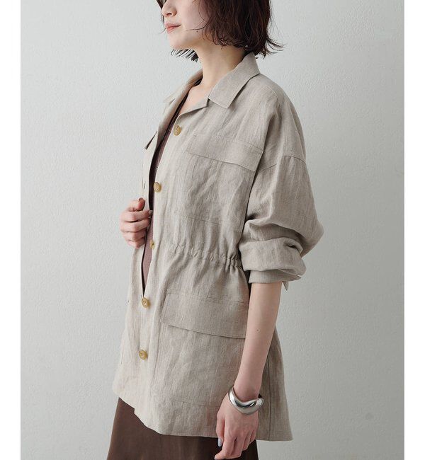  「リネンポケットジャケット」|テーラードジャケット|