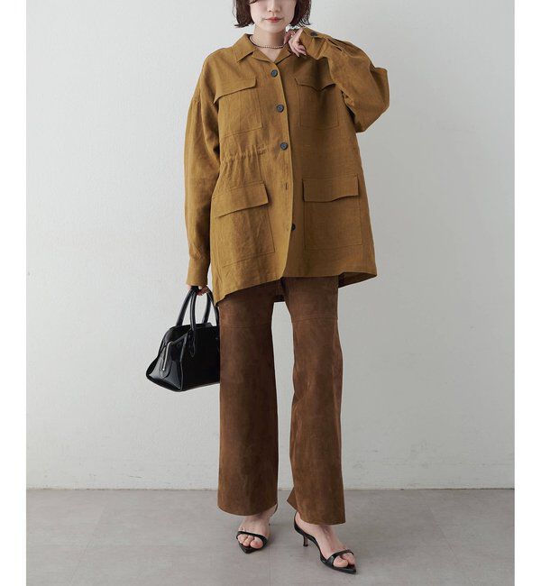  「リネンポケットジャケット」|テーラードジャケット|