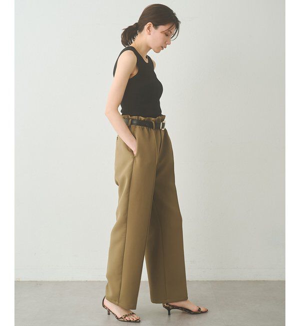  「【Drawing Numbers】トリプルクロスドロストワイドパンツ」|チノ|